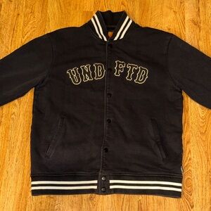 Undefeated UNDFTD VARSITY Black Spell Out Jacket Men's XL